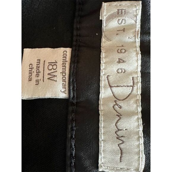 Est. 1946 Denim Women's Plus Size 18 Black Skinny Ankle Pants - Picture 4 of 7